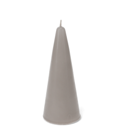 Small cone candle - Light Grey