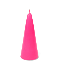 Small cone candle - Bright Pink