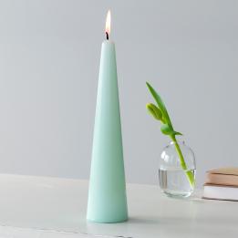 Tall cone candle - Mint green