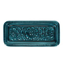 Enamel decorative tray - Blue