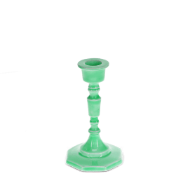 Enamel candlestick 13cm - Green