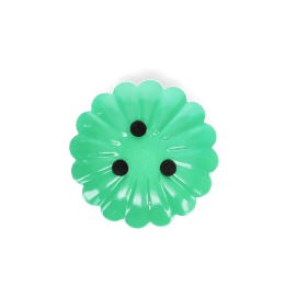 Enamel flat flower candle holder - Green