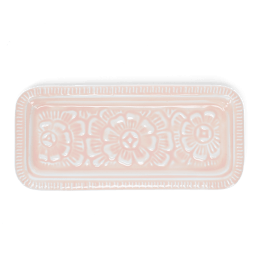 Enamel decorative tray - Pink