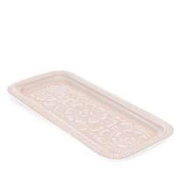 Enamel decorative tray - Pink