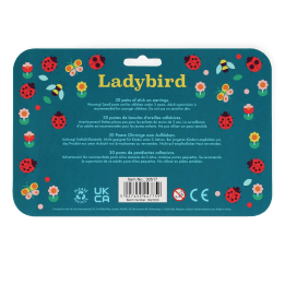 Stick on earrings (30 pairs) - Ladybird