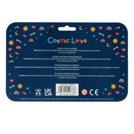 Stick on earrings (30 pairs) - Cosmic Love