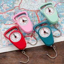 Travel scales with tape measure