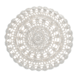 Crochet placemat - Ivory