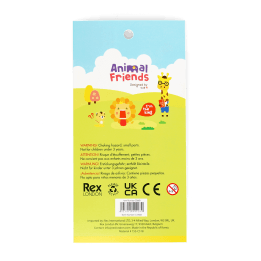 3D puffy stickers (single sheet) - Animal Friends