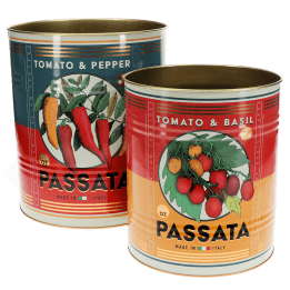 Large storage tins (set of 2) - Passata