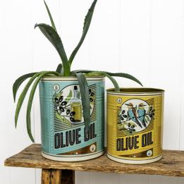 Large storage tins (set of 2) - Olive Oil