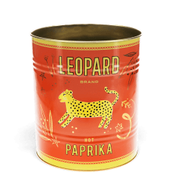 Large storage tin - Leopard