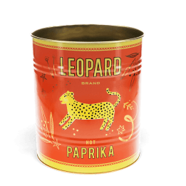 Large storage tin - Leopard 