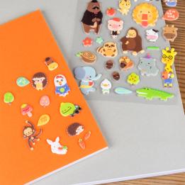 3D puffy stickers - Animal Friends