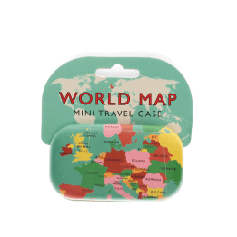 Mini travel case - World Map