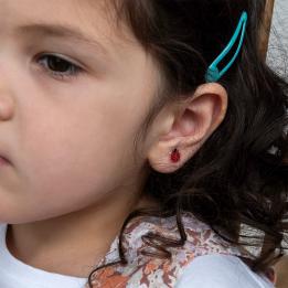 Stick on earrings (30 pairs) - Ladybird