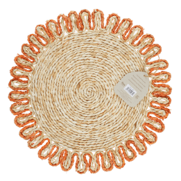 Corn husk placemat - Orange
