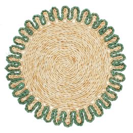 Corn husk placemat - Blue