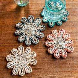 Mixed Corn husk coaster