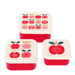 Snack boxes (set of 3) - Vintage Apple