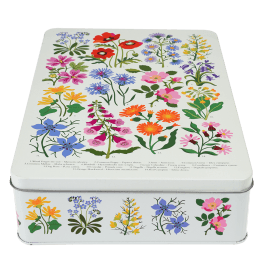 Wild Flowers Biscuit Tin