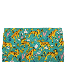 cheetah design doormat surface