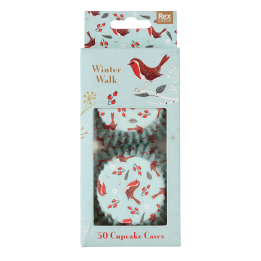 Winter Walk cupcake cases pack of 50 in box
