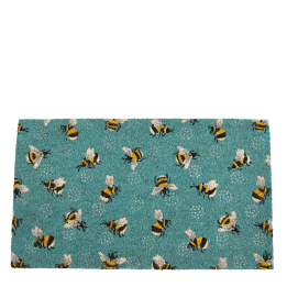Coir doormat with Bumblebee print