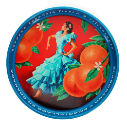 Round Serving Tray - Cerveza Española