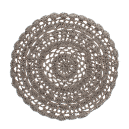 Crochet placemat - Grey