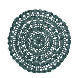 Crochet placemat - Teal