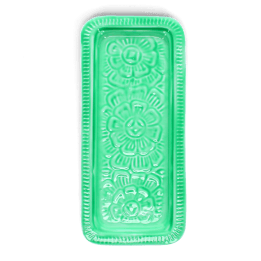 Enamel trinket tray - Green