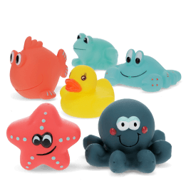 Bath toys (set of 6) - Aquatic animals