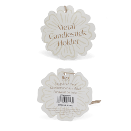 Enamel candlestick (13cm) Tag - Dark green