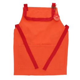Two-tone utility apron - Coral