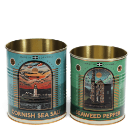 Storage tins (set of 2) - Cornish salt and pepper
