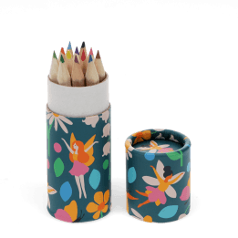 Tube of colouring pencils - Fairies in the Garden