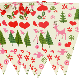 Christmas bunting - 50s Christmas