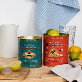 Medium storage tins (set of 2) - Honey