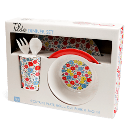 Children's melamine dinner set (5 pieces) - Tilde