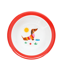 Children's melamine bowl - Sunny Sausage Dog
