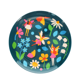 Children's melamine plate - Fairies in the Garden