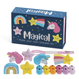 Wooden bead bracelet kit - Magical