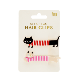 Hair clips (set of 2) - Cats