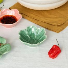 Ceramic flower bowl 9cm - Green