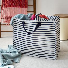 Jumbo storage bag - Nautical stripes