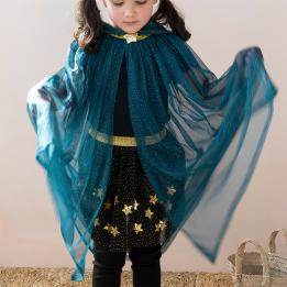 Children's glitter cape - Blue