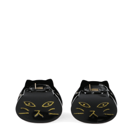 Mini hair claw clips (set of 2) - Black cats