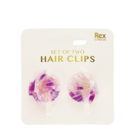 Mini hair claw clips (set of 2) - Seashells