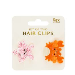 Mini hair claw clips (set of 2) - Sea creatures